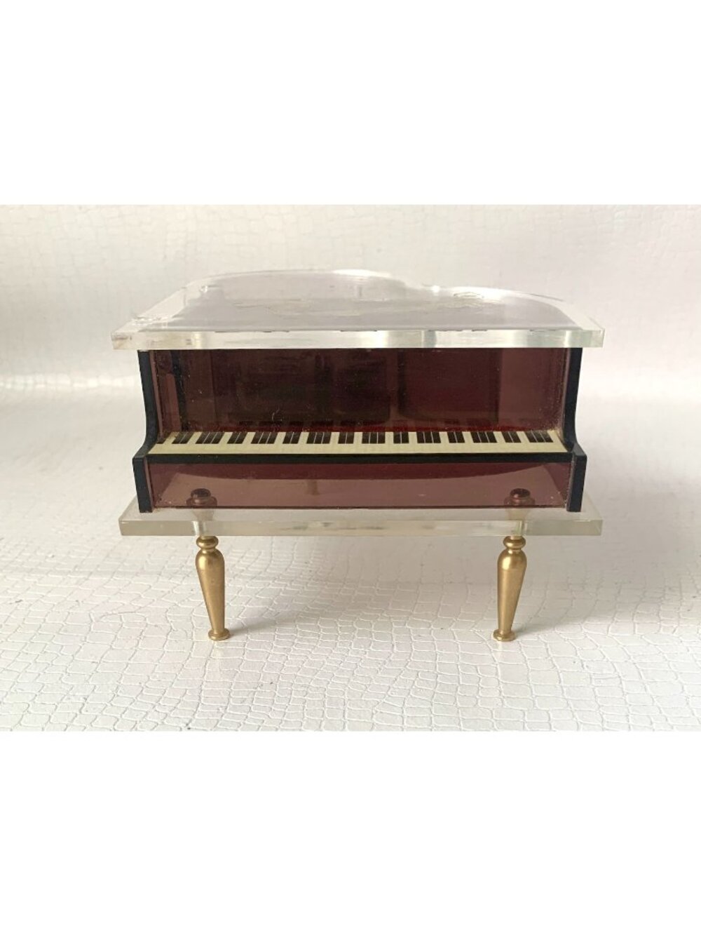 Vintage Grand Piano Music Box Jewelry Box Sankyo Japan